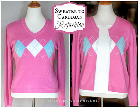 How to turn a sweater into a cardigan