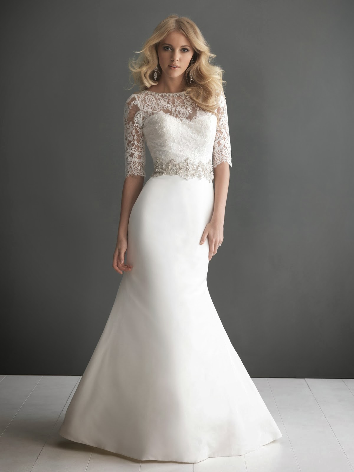 lace mermaid wedding dress with long sleeves Wedding dresses : Which would you rock on your big day?