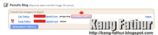Mengganti Email Pada Blogger