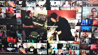 Musicians perform to audience via Zoom