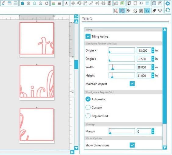 silhouette studio business edition, tiling tool, business edition, business edition silhouette studio, Tiling Function