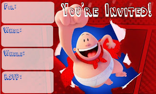 captain underpants the first epic movie party printables