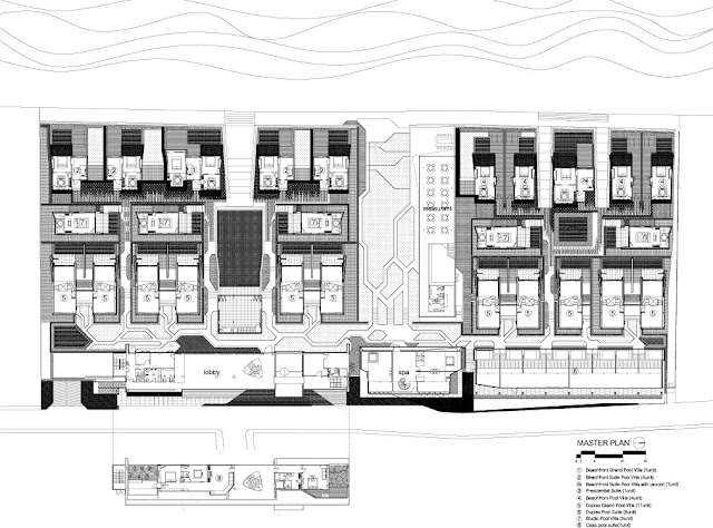 Site plan of the resort 