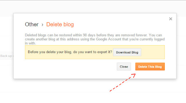 How to delete a blogger blog in less than 5 minutes 