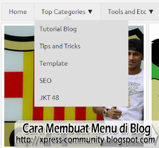 Cara Membuat Menu di Blog