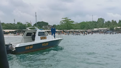 Selama Libur Nataru, Ditpolairud Polda Banten Melakukan Pengamanan dan Patroli Perairan Objek Wisata