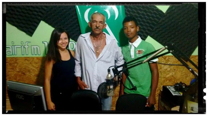 Cultura: Orlando oliveira visita o estúdio da  rádio comunitária  Mairi FM