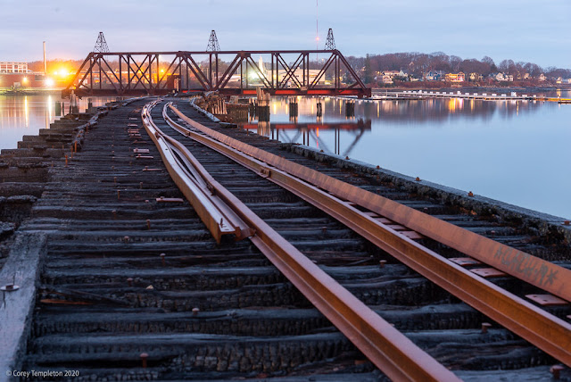 Portland, Maine November 2020 photo by Corey Templeton. Grand Trunk Railroad Trestle and bridge.