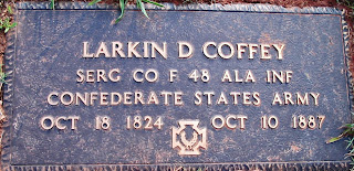 Larkin D. Coffey Confederate Grave Marker
