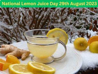 National Lemon Juice Day  29th August 2023