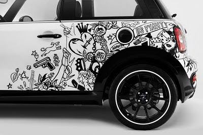 Mini Cooper Car Tribal Airbrush 10