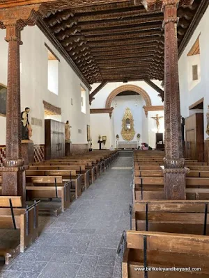 interior of La Mision de Nuestra Senora Guadalupe in Juarez, Mexico