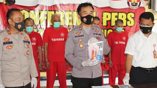 Empat Orang Pelaku Pesta Sabu Dibekuk Satresnarkoba Polres Purbalingga