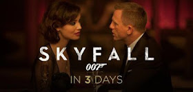 Daniel Craig returns as James Bond 007 in SKYFALL, the 23rd installment of the Bond series on screen in US THEATERS in three days, November 9, 2012