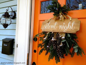 DIY "Silent Night" Sign