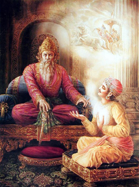 dhritarashtra and Sanjaya