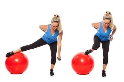 Stability Ball Workout For Strong Core Abs & Legs