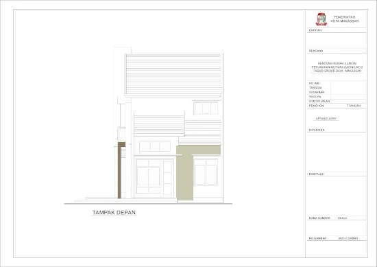 Desain inspiratif renovasi rumah minimalis modern  Desain inspiratif renovasi rumah minimalis modern 1 lantai menjadi 2 lantai bangunan