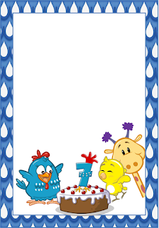 Lottie Dottie Chicken Free Printable Frames, Invitations or Cards.