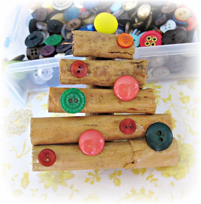 image diy cinnamon stick christmas tree ornament tutorial add buttons