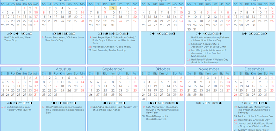 Download Kalender 2016 dengan Hari Libur Nasional