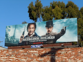 Sherlock Holmes 2 movie billboard