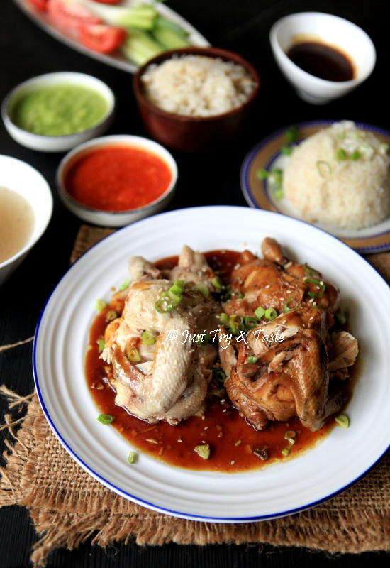 Resep Nasi Ayam Hainan Komplit dengan 3 Macam Saus  Just 