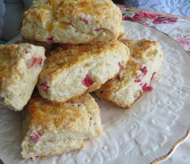 Rhubarb & Ginger Scones