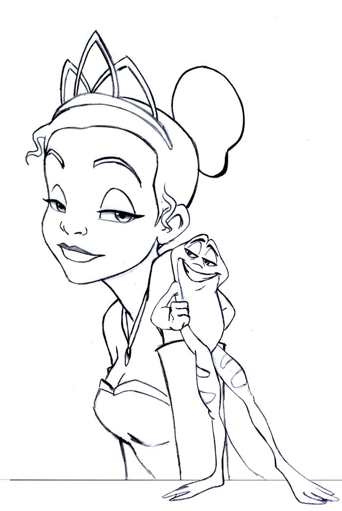 Princess And The Frog Coloring Pages 9