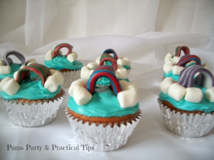 Lego Movie Cloud Cukooland Cupcakes by Pams Party and Practical Tips