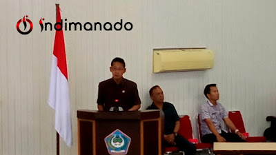 Hengky Honandar sampaikan LKPJ 2022 pada Rapat Paripurna DPRD Kota Bitung