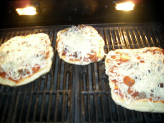 Pizza on the grill