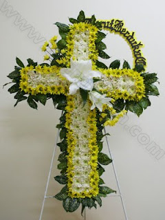 viezta dekorasi Bunga Salib Untuk Acara Duka Cita