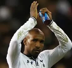 Jermain Defoe saying farewell to Spurs fans