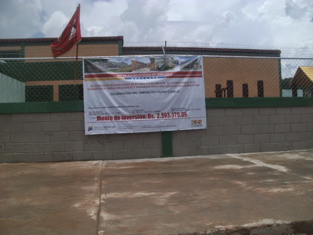 Inauguraron escuela de educación inicial simoncito bolivariano “Pedro Camejo” y beneficiarà 250 niños en San Fernando.