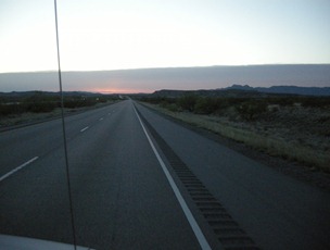 East on I 10 through Texas