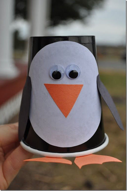 paper cup craft animal