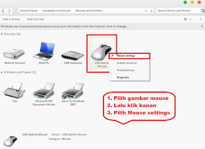 cara setting sensitif mouse