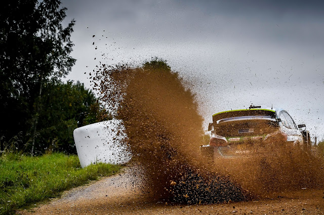 Fiesta WRC drifting sideways