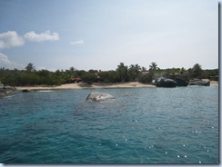 Baths where we snorkeled behind the boat