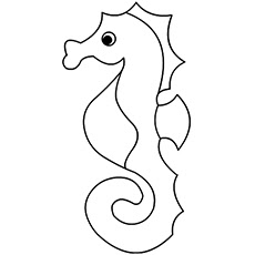 Seahorse Coloring Page 2