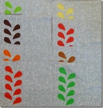 Reverse applique placemats