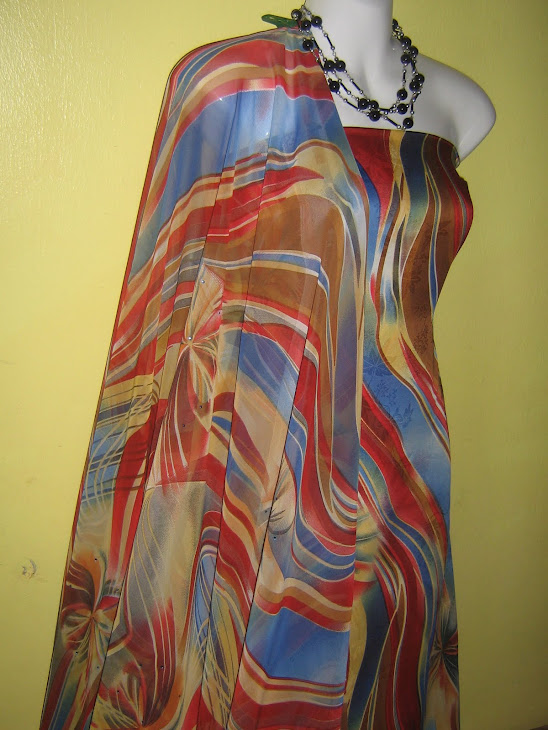 CMC 1020A: CHIFFON MATCHING, 2M+2M, BHG BAJU BERMANIK, JARANG DAN PERLU LINING