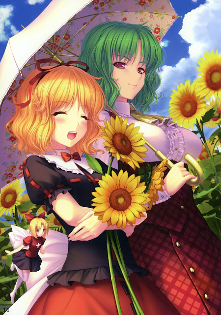 Sunflowers anime wallpaper, anime cute,anime Touhou 