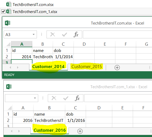 Welcome To Techbrothersit How To Load Excel File Name And Sheet Name With Data To Sql Server In Ssis Package Ssis Tutorial