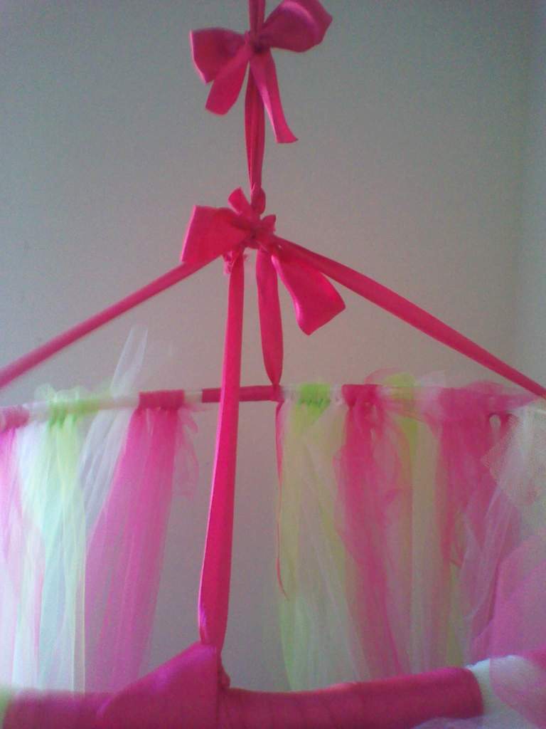 Princess Dazzle: How to make a tulle bed canopy!