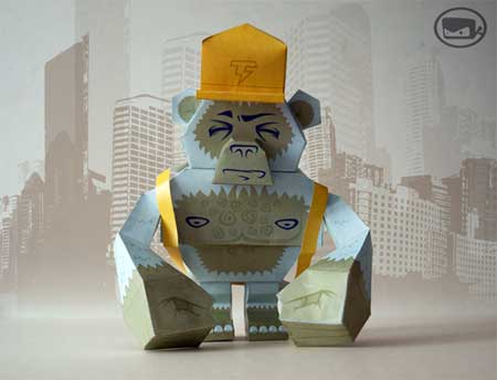 T Ninja Yeti Paper Toy