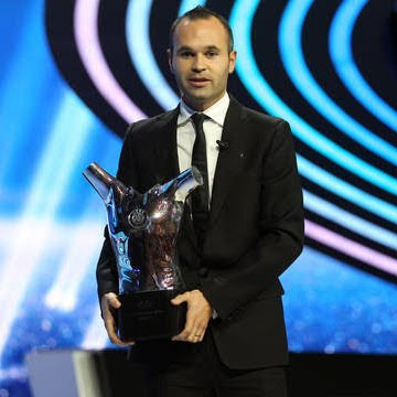 Andrés Iniesta Mejor jugador en Europa 2012