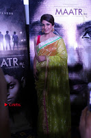 Bollywood Actress Raveena Tandon in Transparent Green Saree at Trailer Launch Of Film Maatr  0042.JPG