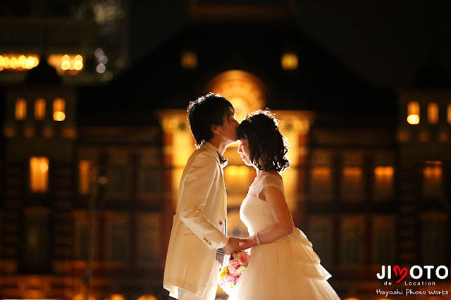 東京駅での結婚式のロケーション撮影